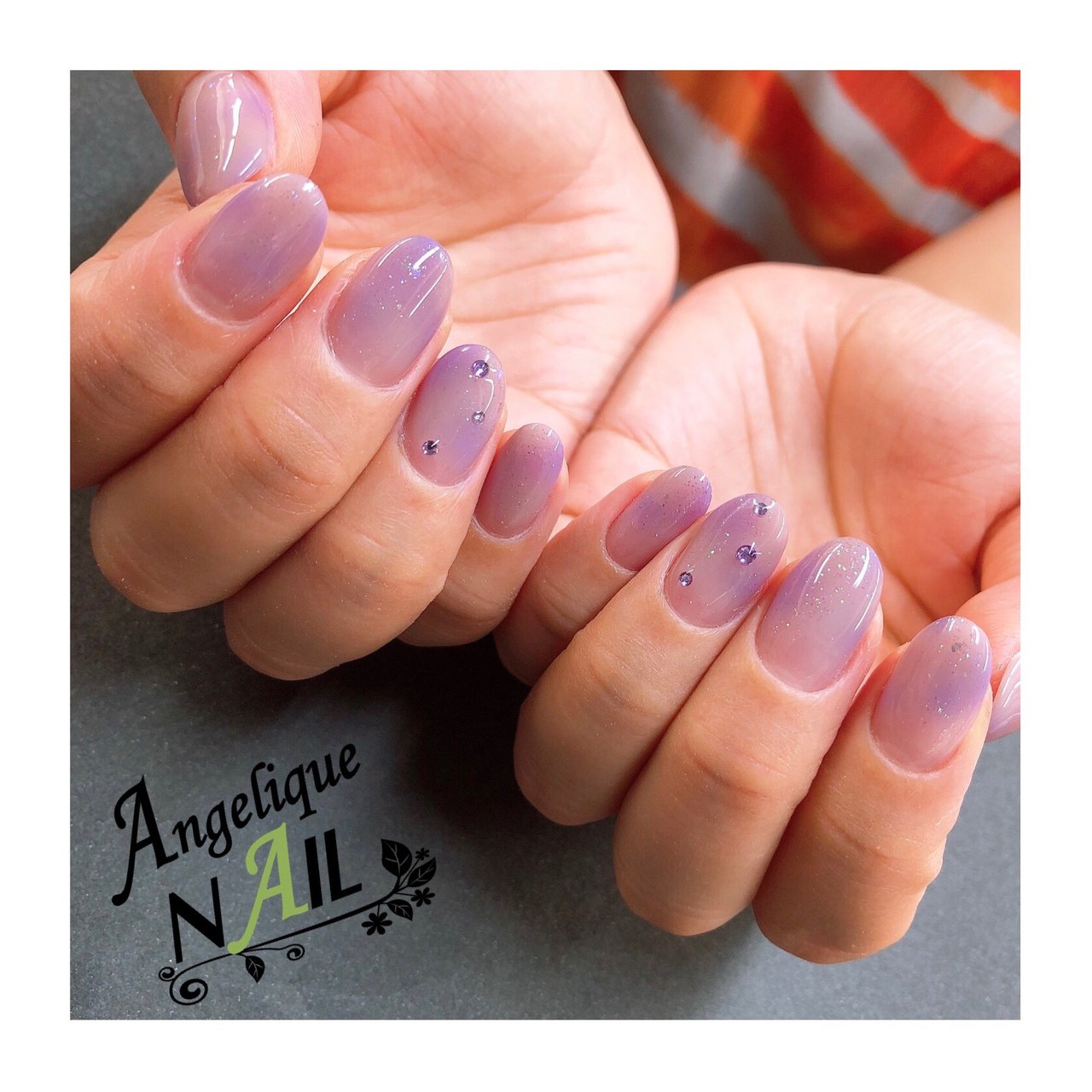 オールシーズン ハンド シンプル グラデーション タイダイ Angelique Nailのネイルデザイン No ネイルブック