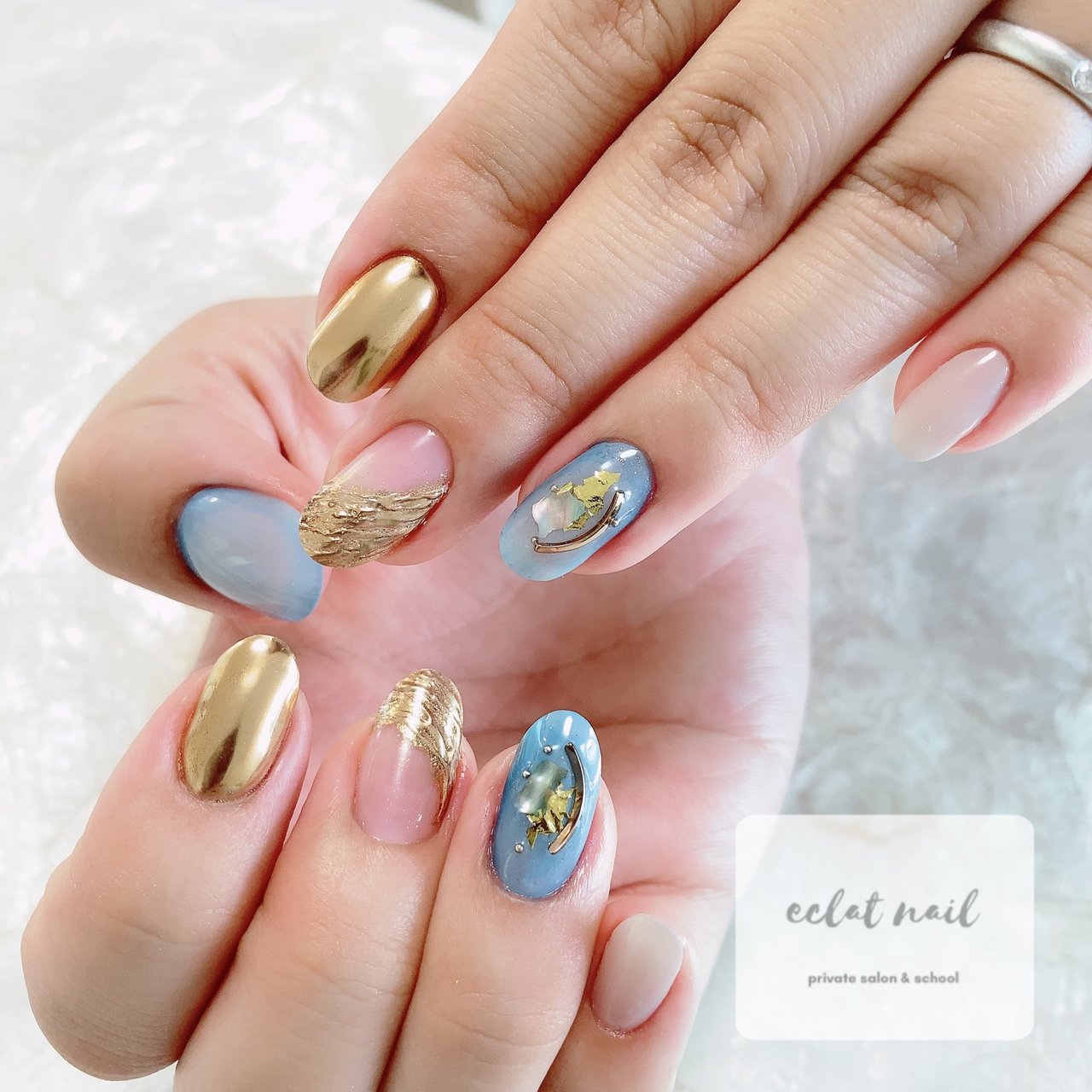 夏 オールシーズン 旅行 リゾート ハンド Eclat Nail Salon 鎌田恭子のネイルデザイン No 5529441 ネイルブック