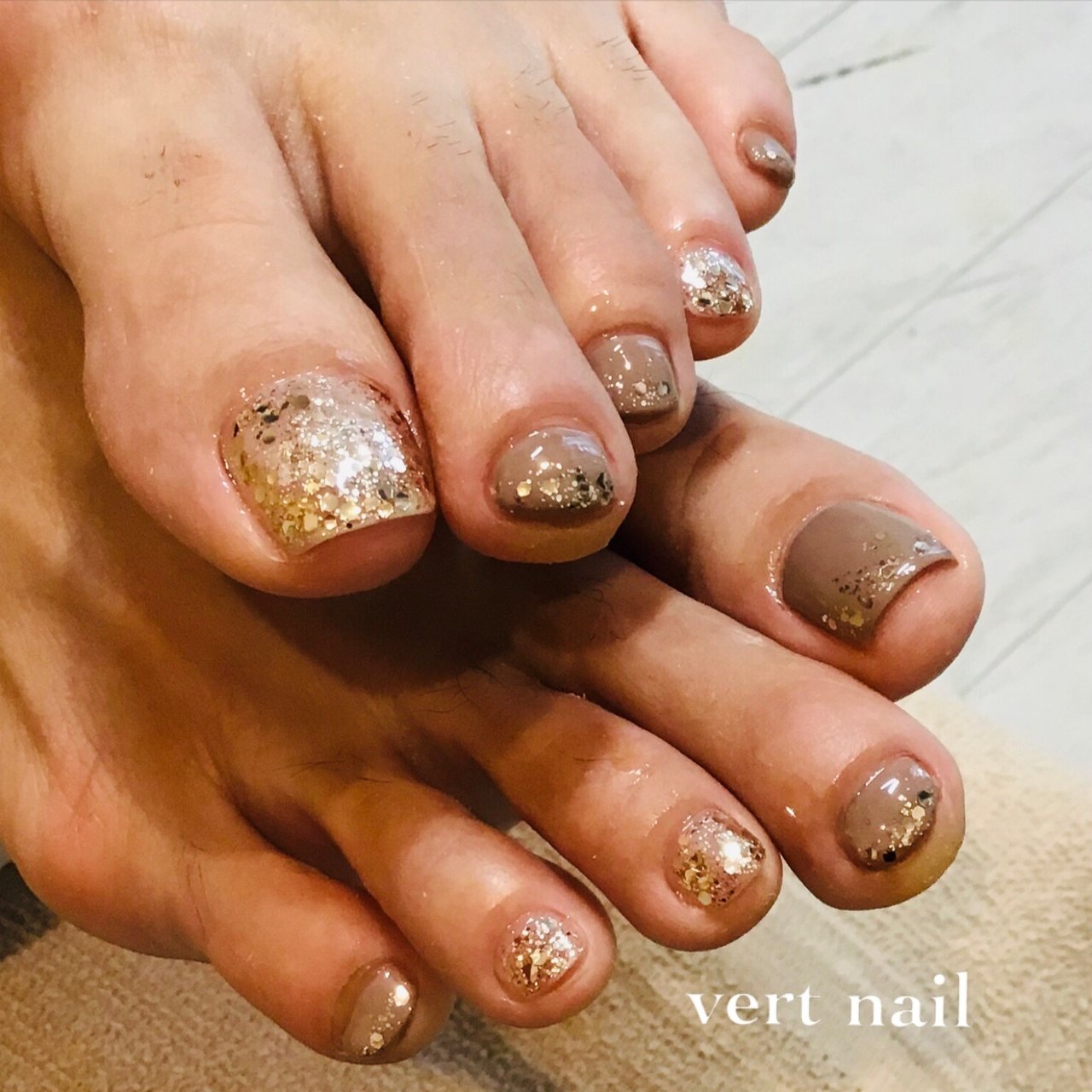 オールシーズン 旅行 海 リゾート フット Vert Nailのネイルデザイン No ネイルブック