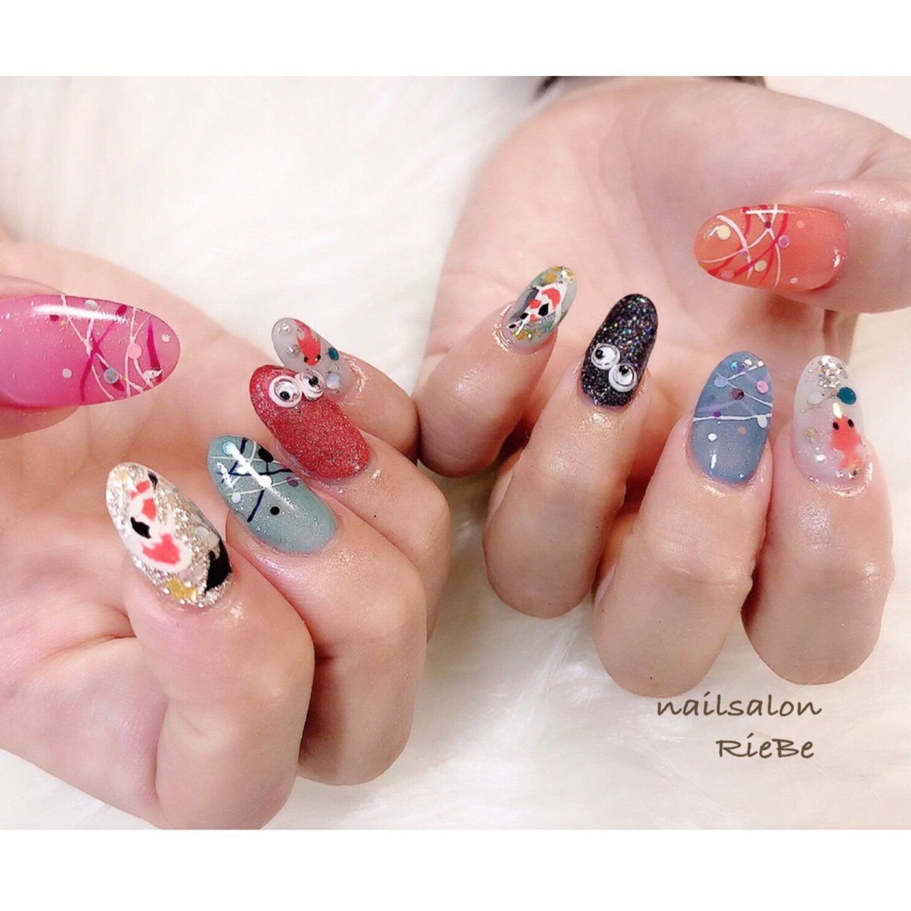 夏/海/リゾート/浴衣/ハンド - Nail Salon RieBe 〜リーヴェ〜のネイル