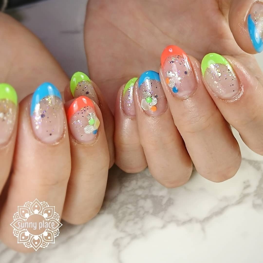 春 夏 リゾート ライブ ハンド 入間市 Sunnyplace Nailのネイルデザイン No ネイルブック