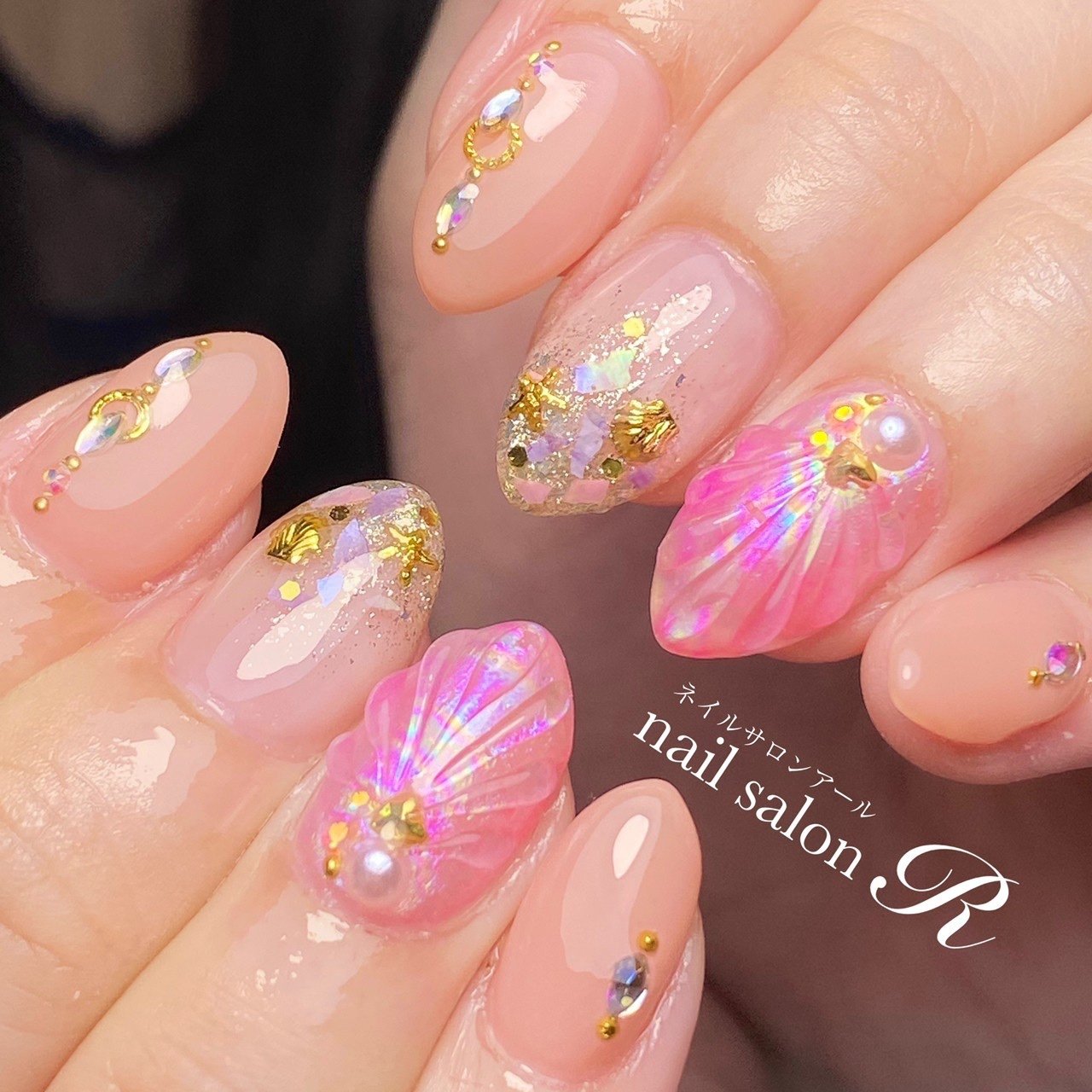 夏 秋 海 リゾート ハンド Nailsalon R 大垣店のネイルデザイン No ネイルブック