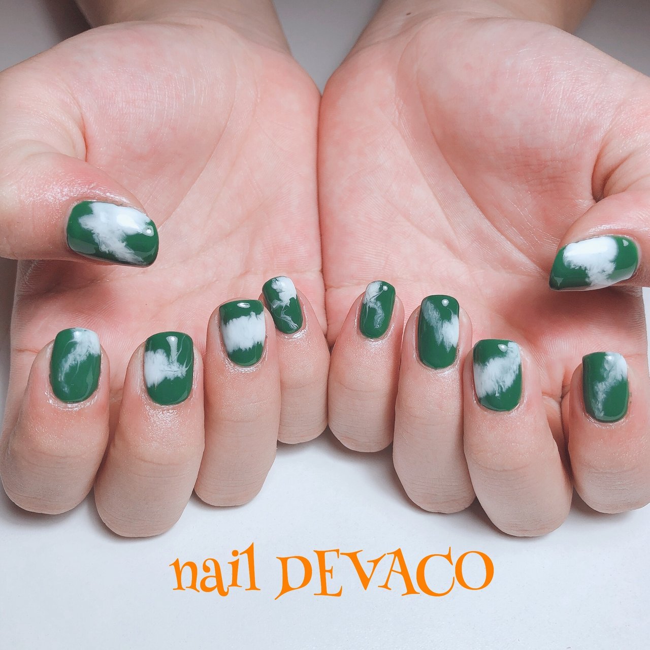 夏 オールシーズン ハンド ニュアンス ミディアム 999naildevacoのネイルデザイン No ネイルブック