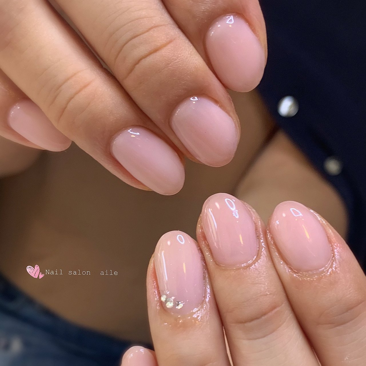 オールシーズン オフィス ハンド シンプル ワンカラー Nail Salon Aileのネイルデザイン No ネイルブック