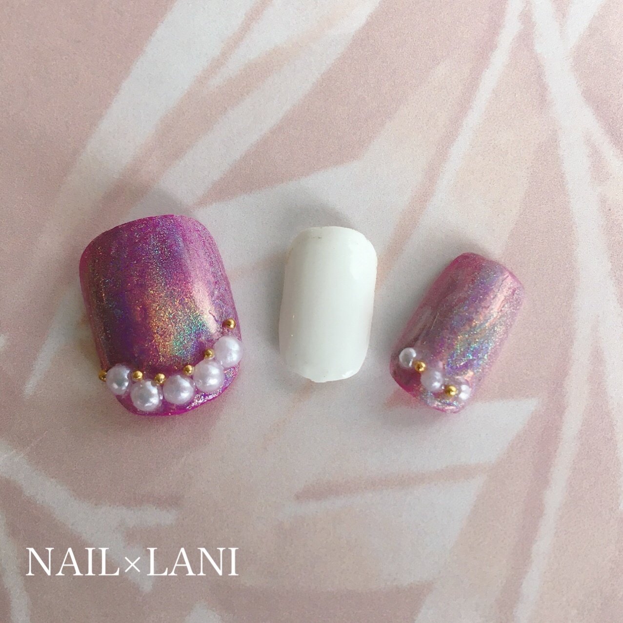 夏 オールシーズン フット Nail Lani 練馬ネイルサロン 上品大人ネイル初ネイルのネイルデザイン No ネイルブック