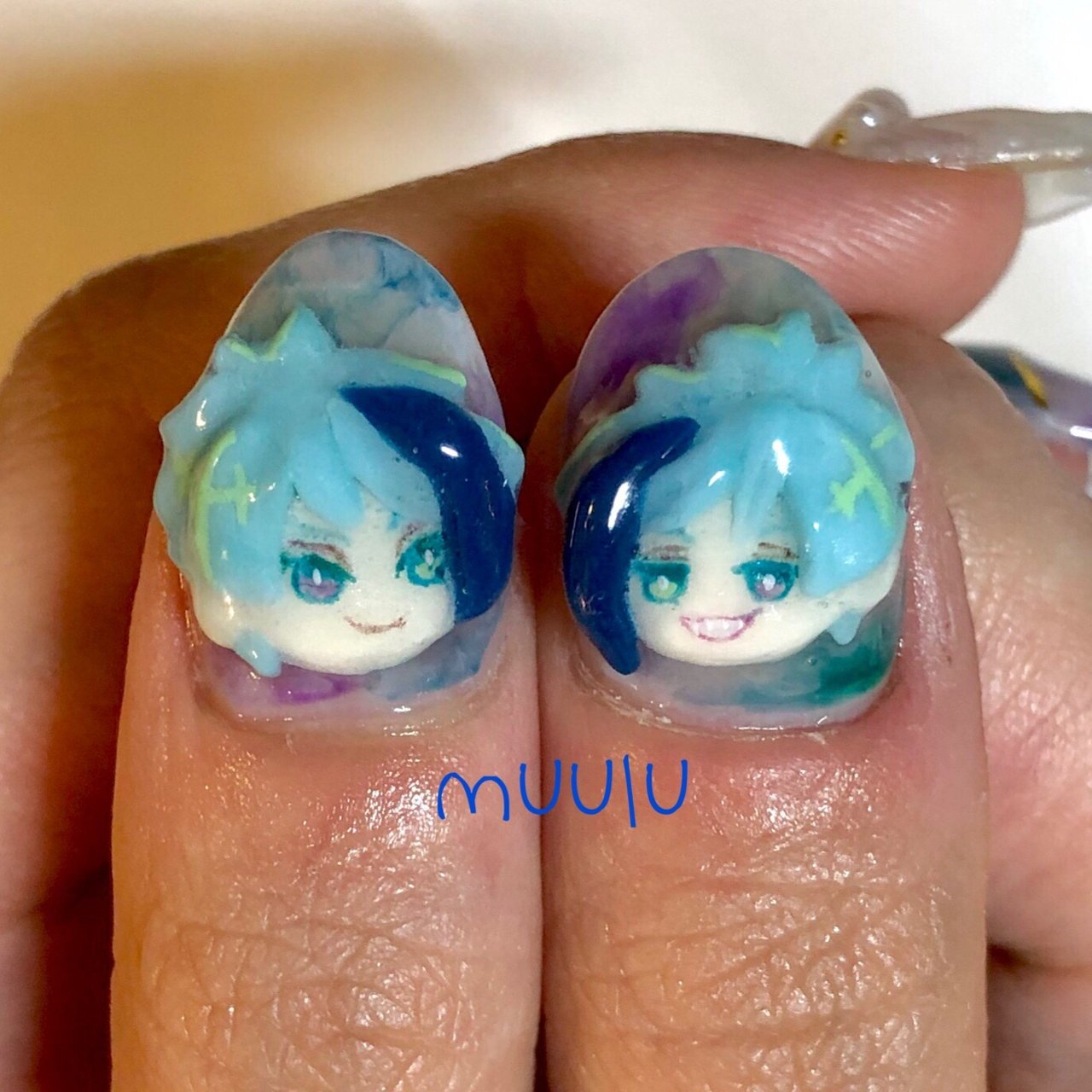 夏 オールシーズン 海 ライブ ハンド Nailsalon Muuluのネイルデザイン No ネイルブック