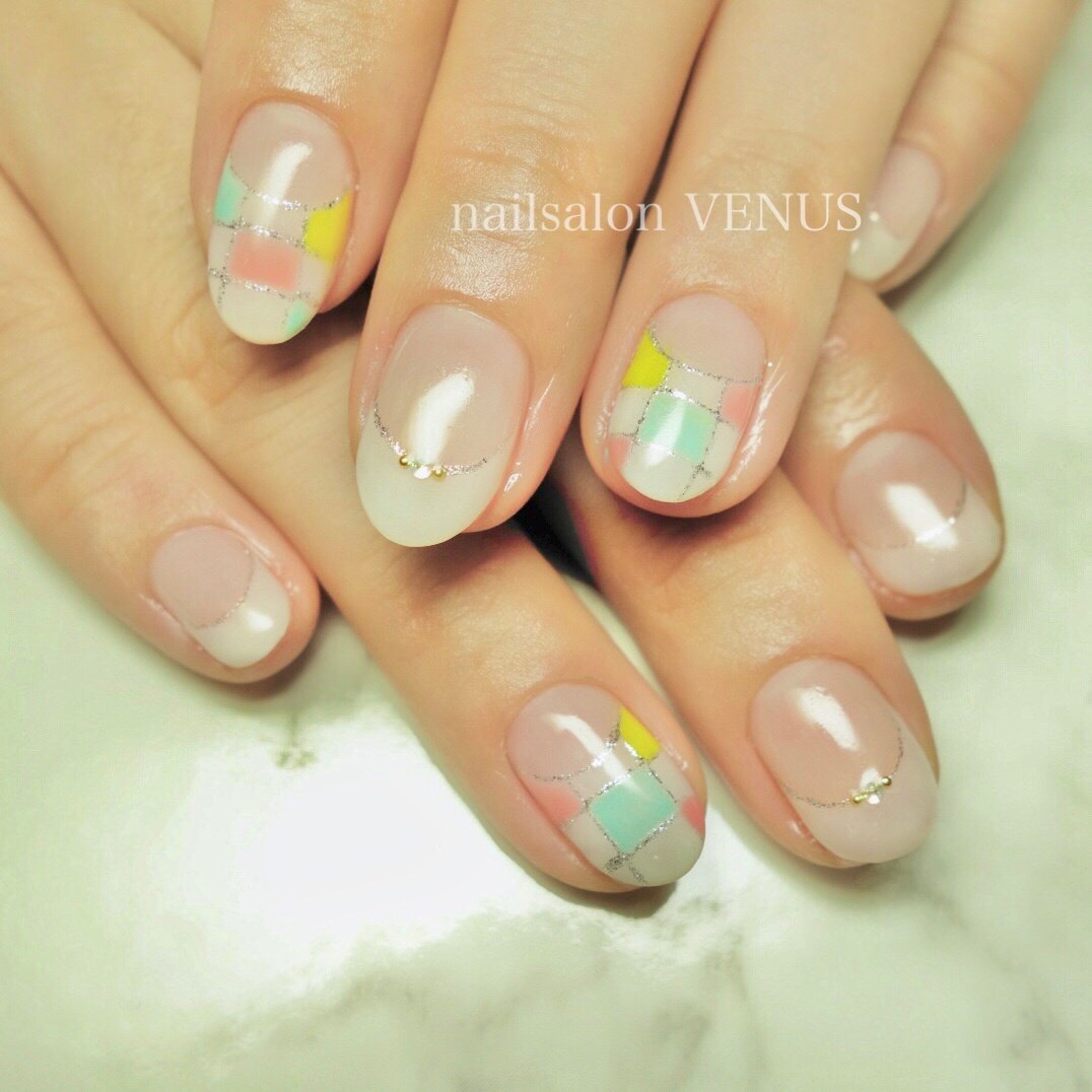 夏 オールシーズン 浴衣 オフィス ハンド Nailsalon Venusのネイルデザイン No ネイルブック