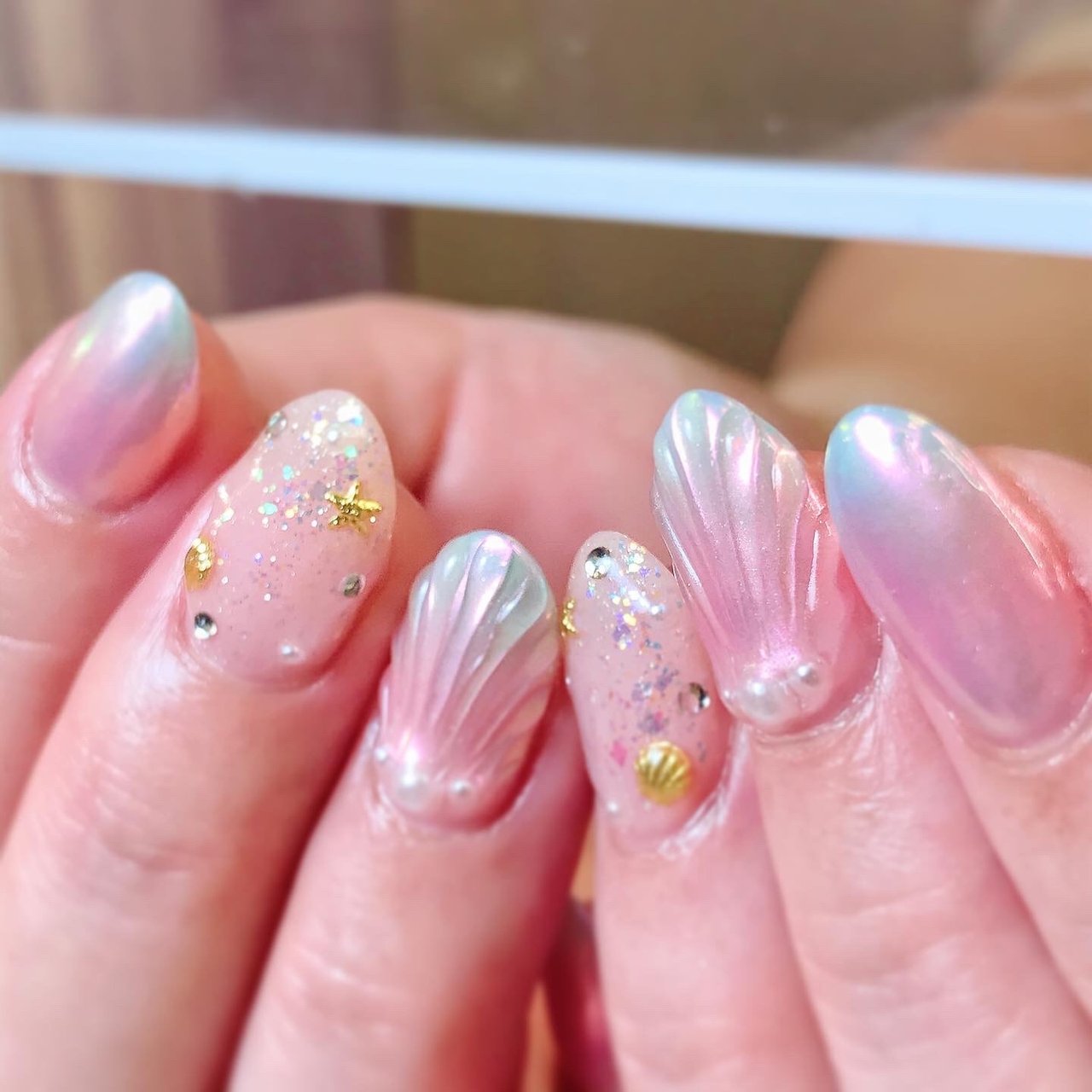 夏 海 リゾート ブライダル ハンド 溝の口 Nail Trees ネイルトゥリース のネイルデザイン No ネイルブック