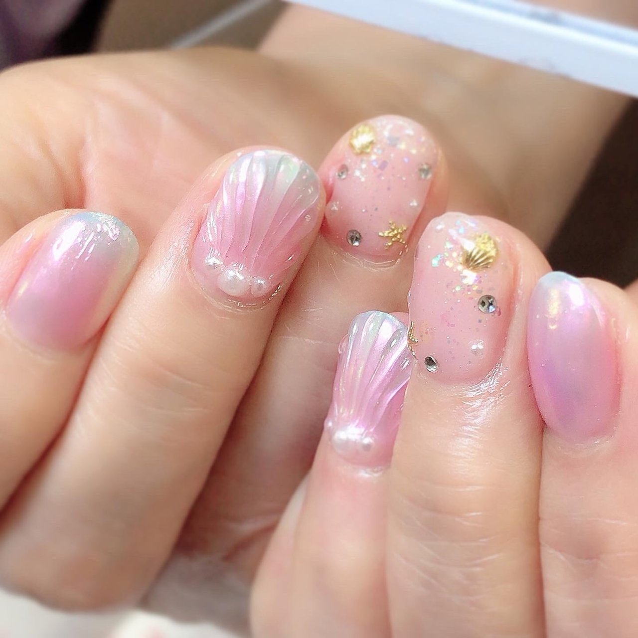 夏 海 リゾート パーティー ハンド 溝の口 Nail Trees ネイルトゥリース のネイルデザイン No ネイルブック