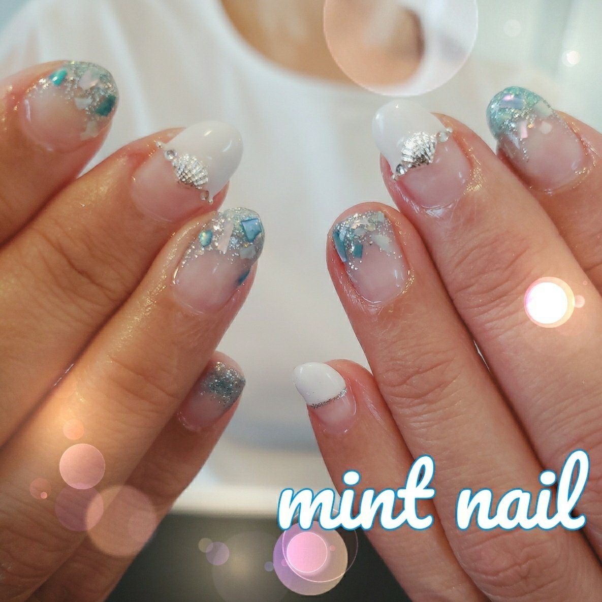 夏 七夕 海 リゾート ハンド Mint Fleur ミントフルールのネイルデザイン No ネイルブック