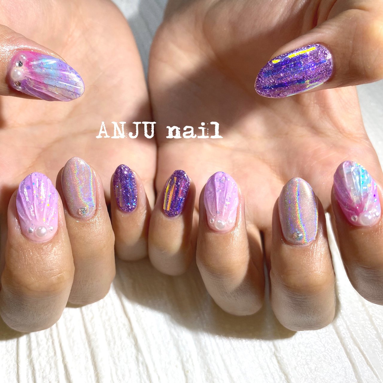 夏 七夕 海 リゾート ハンド Anju Nailのネイルデザイン No ネイルブック