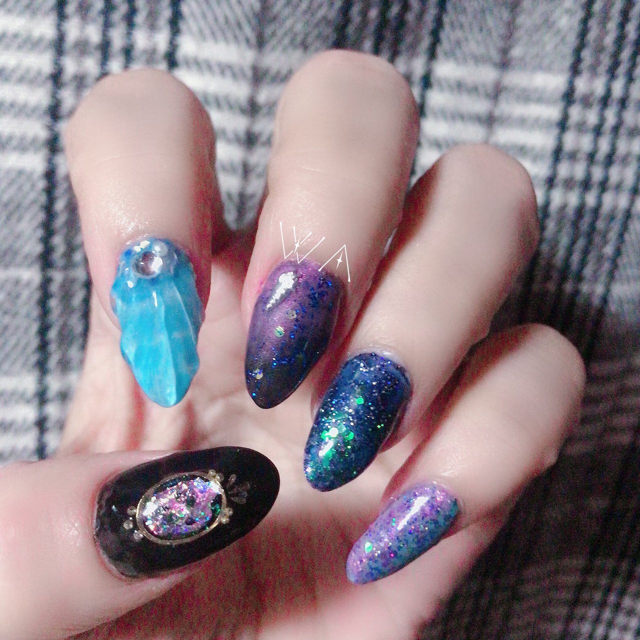 オールシーズン 海 リゾート ハンド グラデーション Waのネイルデザイン No ネイルブック