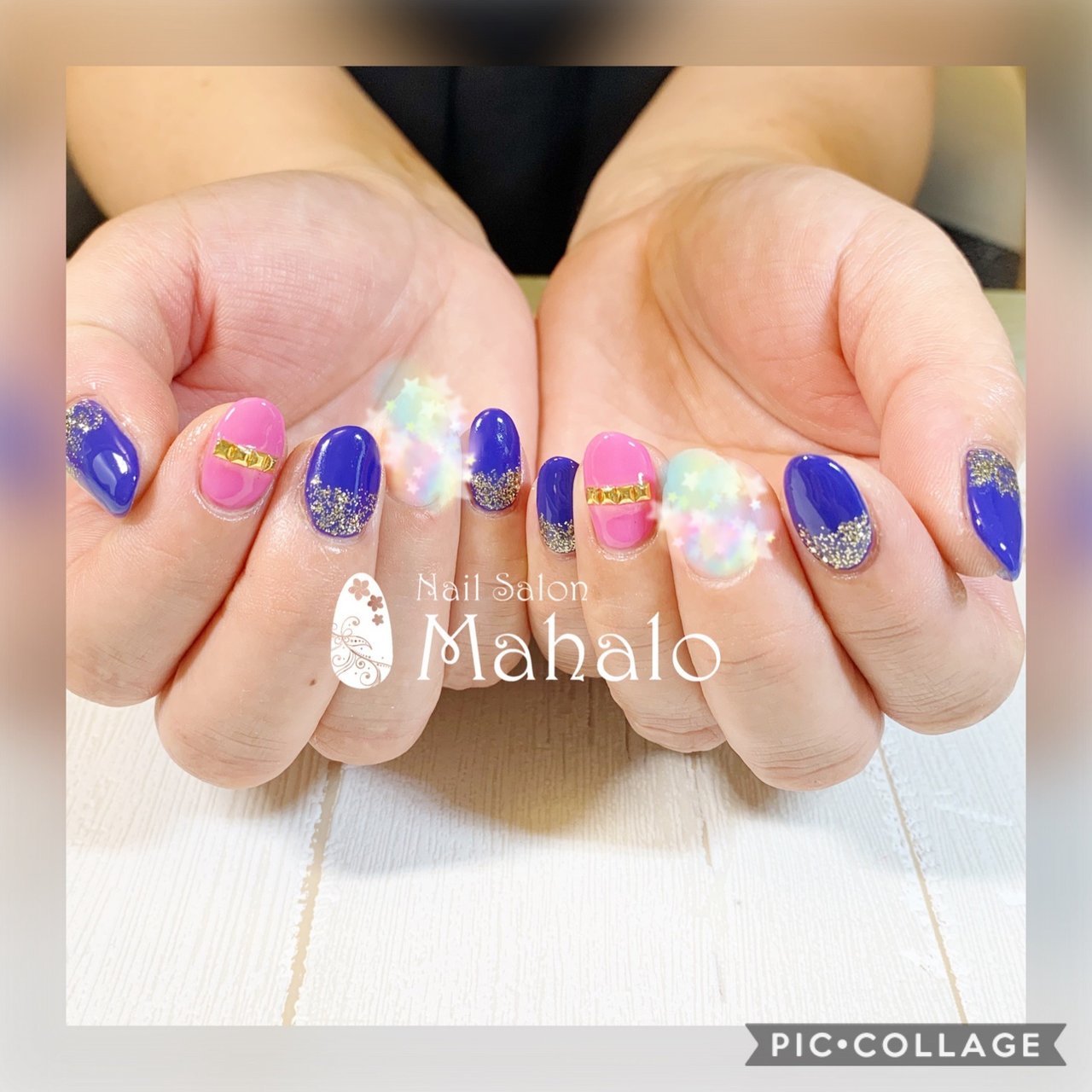 夏 ライブ スポーツ シンプル ラメ Nail Salon Mahaloのネイルデザイン No ネイルブック