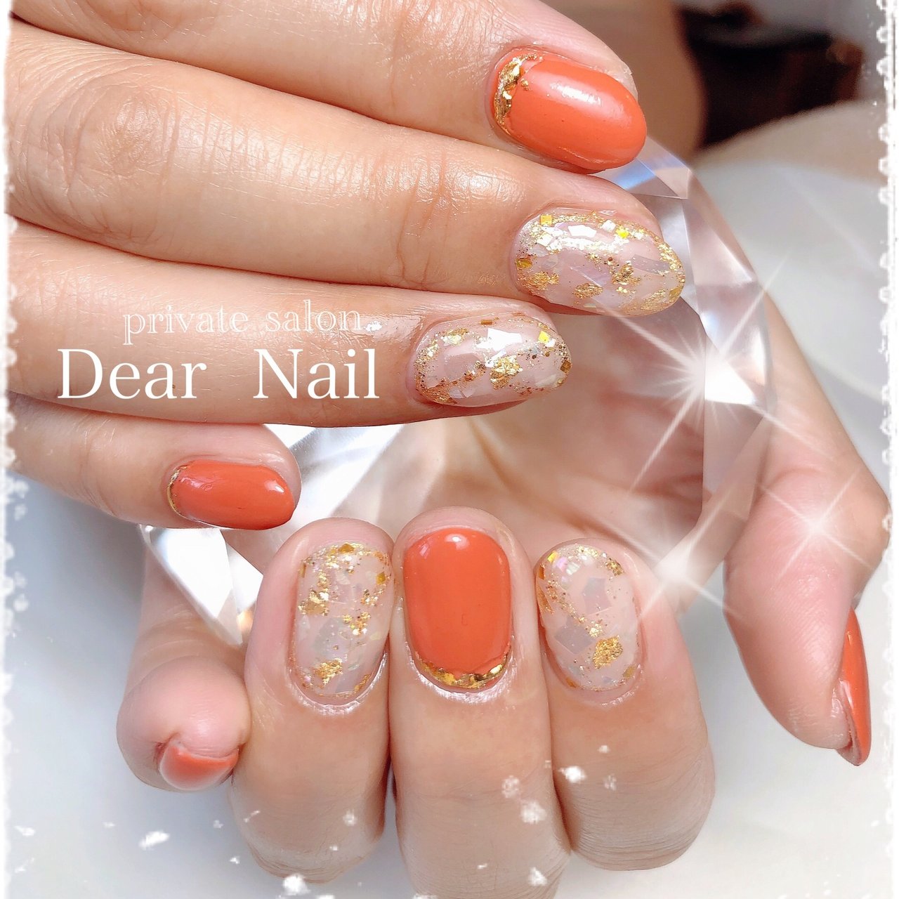 夏 秋 ハンド ラメ ワンカラー Dearnail39のネイルデザイン No ネイルブック