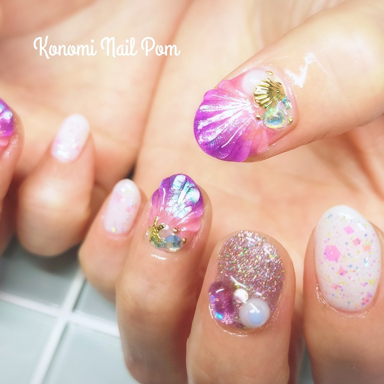 夏 旅行 海 女子会 ハンド Konomi Nail Pomのネイルデザイン No ネイルブック