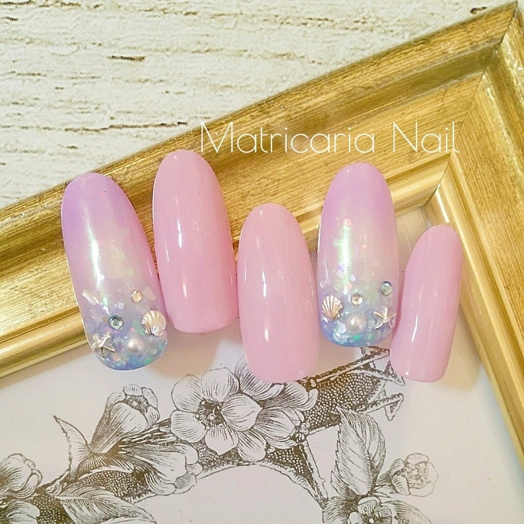 夏 グラデーション ジェル ネイルチップ Matricarianailのネイルデザイン No ネイルブック