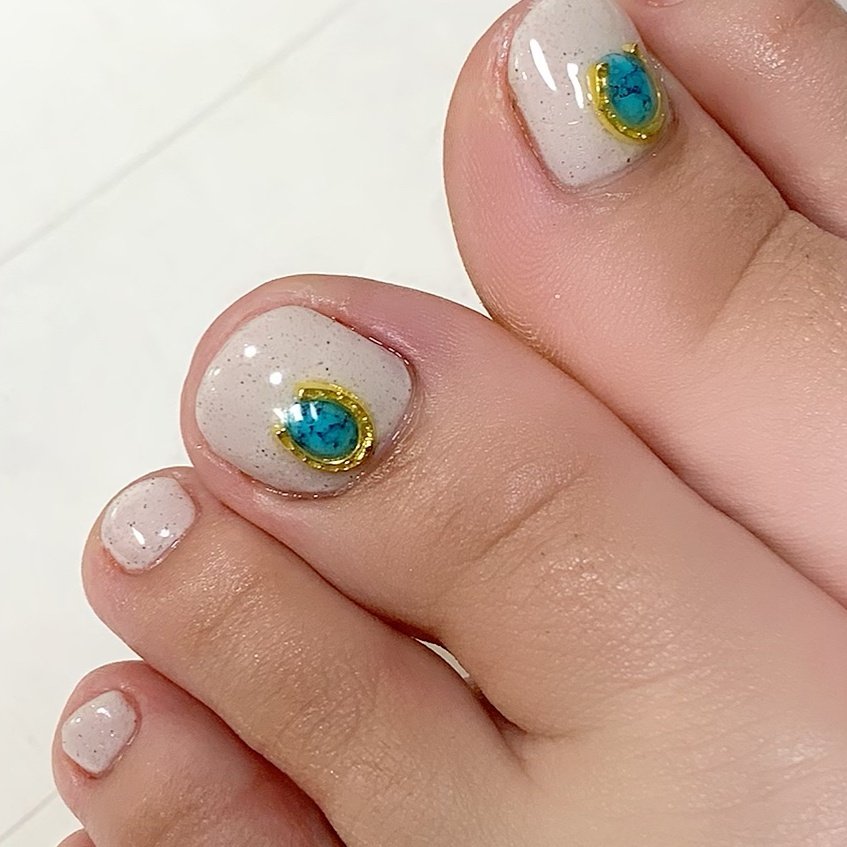 夏 旅行 海 リゾート フット Nailsalonchanceのネイルデザイン No ネイルブック