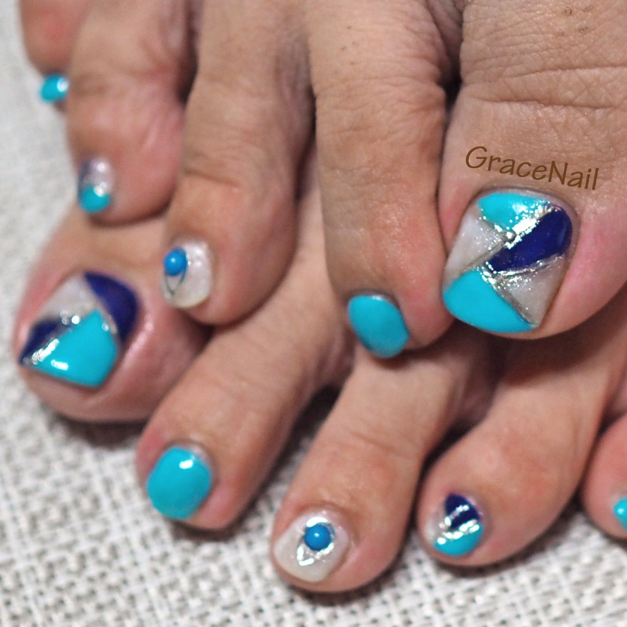 春 夏 海 リゾート フット Gracenailのネイルデザイン No ネイルブック