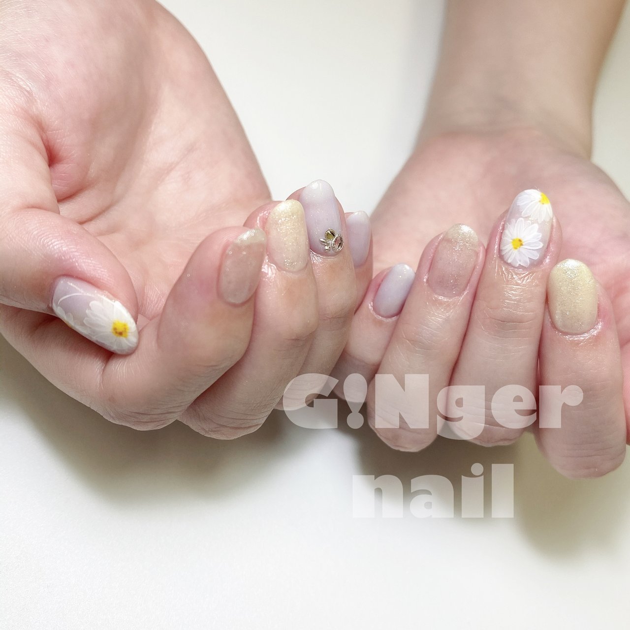 オールシーズン ブライダル パーティー デート ハンド Ginger Nail 代々木 ジンジャーネイルのネイルデザイン No ネイルブック