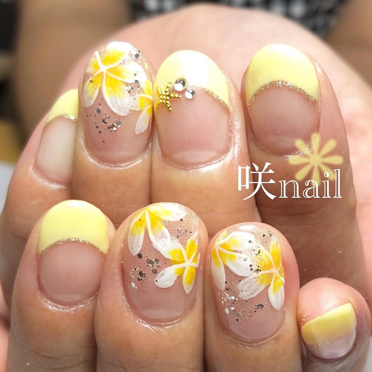 夏 リゾート オフィス デート ハンド 咲nail サキネイル のネイルデザイン No ネイルブック