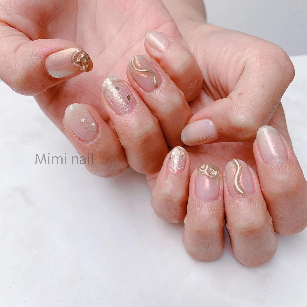 春 夏 女子会 ハンド ホログラム パラジェル登録サロン Mimi Nailのネイルデザイン No ネイルブック