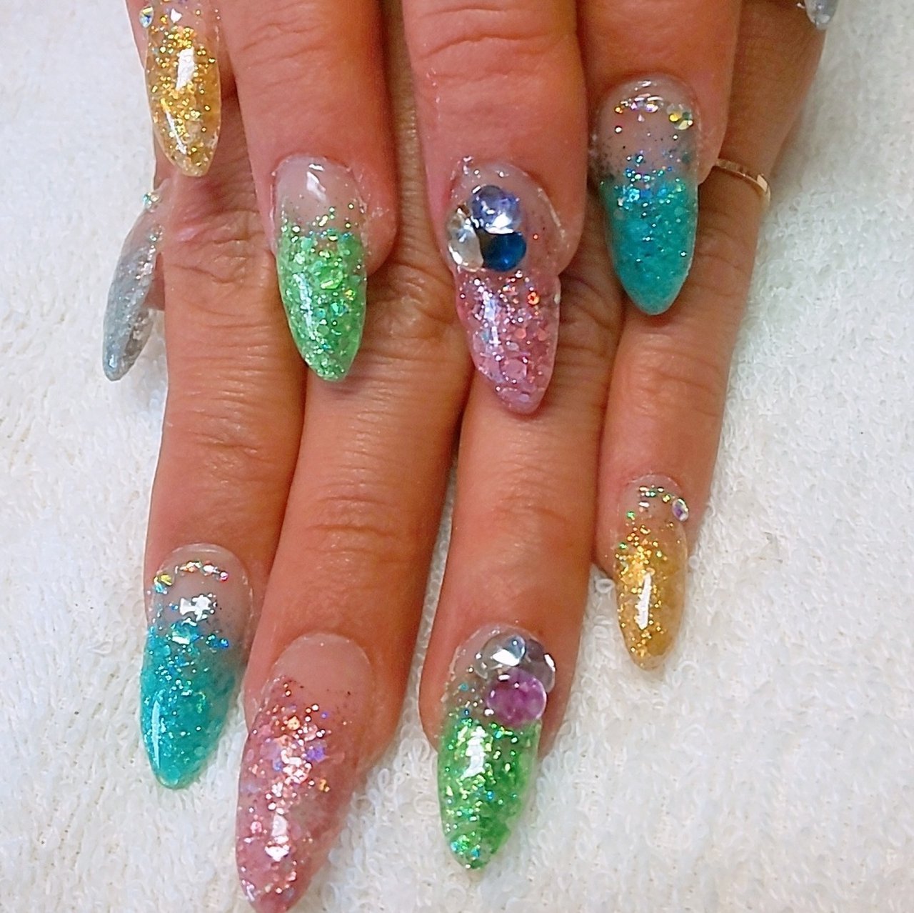 カラフルネイル カラフルネイル🥰🧡#いわき市ネイルサロン#いわき市ネイル#福島