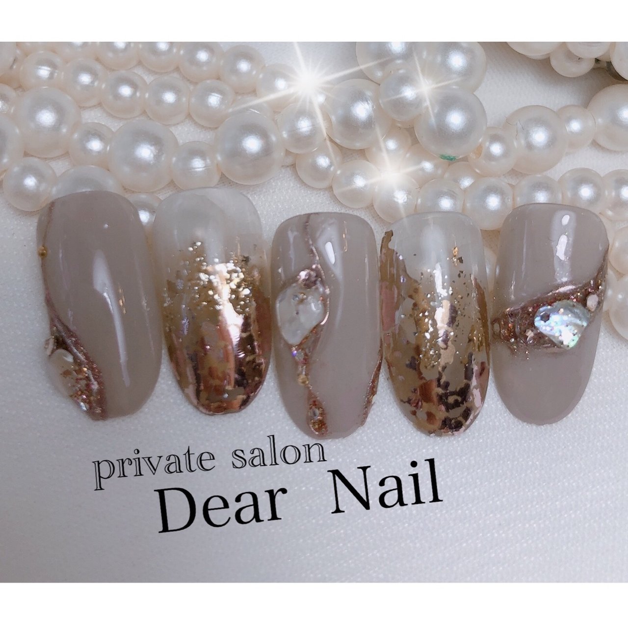 秋 ハンド ラメ ワンカラー ニュアンス Dearnail39のネイルデザイン No ネイルブック