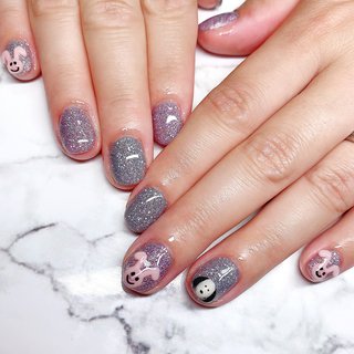 スヌーピーうさぎのネイルデザイン ネイルブック