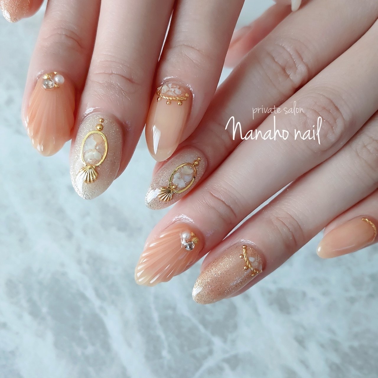 夏/海/リゾート/デート/ハンド - Nanaho☆nail(大阪府八尾市)のネイル