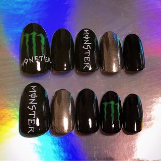 モンスターエナジーのネイルデザイン ネイルブック