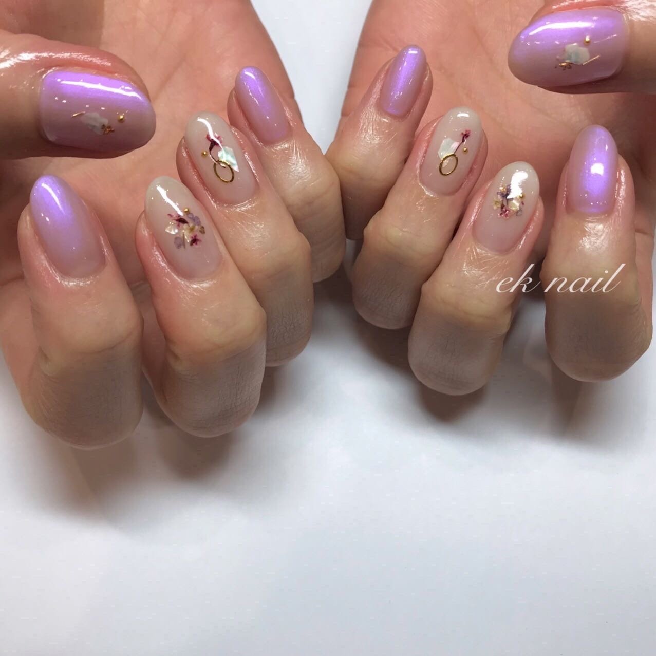 オールシーズン オフィス デート 女子会 ハンド Eknailのネイルデザイン No ネイルブック