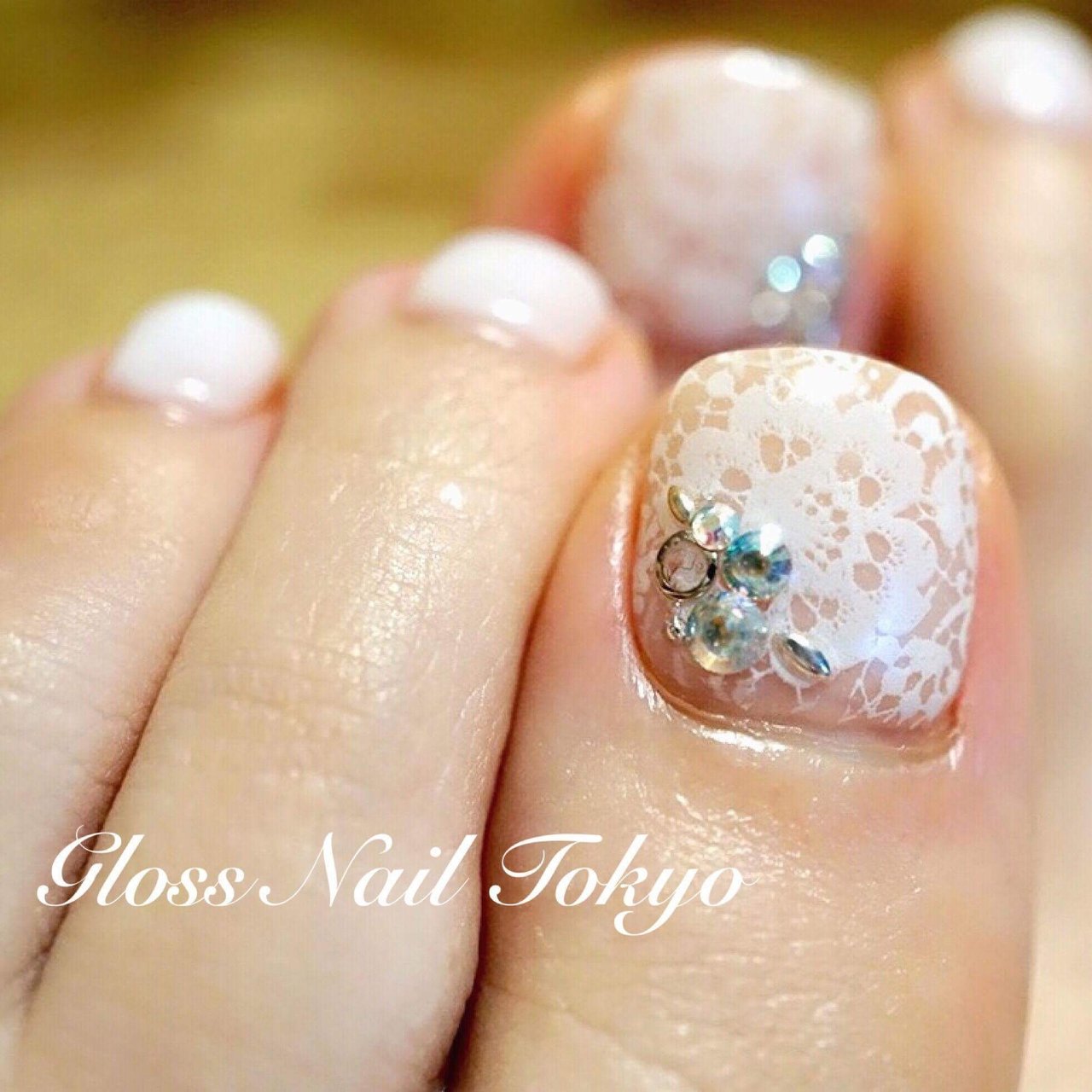 夏 ブライダル パーティー デート フット Glossnail Manaのネイルデザイン No ネイルブック