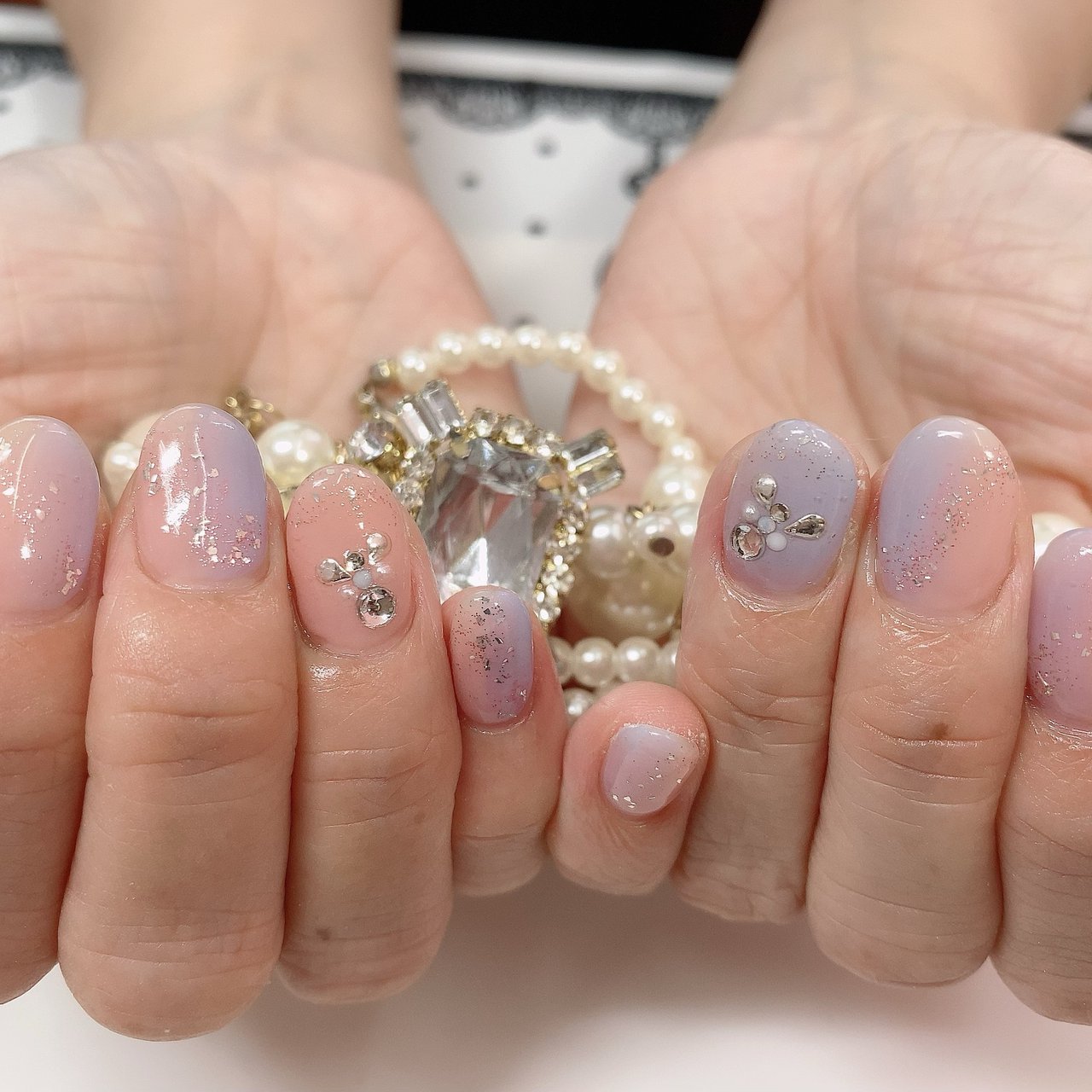 オールシーズン ハンド グラデーション ピンク 水色 Saori Sのネイルデザイン No ネイルブック