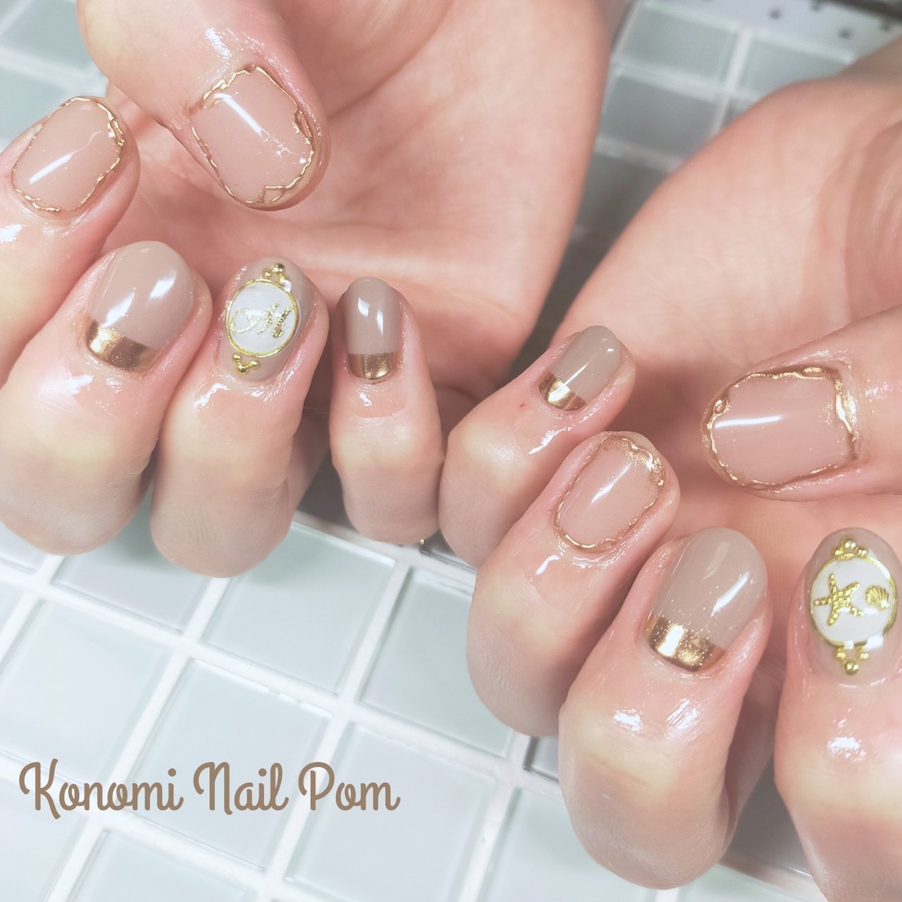 夏 秋 オフィス デート ハンド Nail Salon Pomのネイルデザイン No ネイルブック