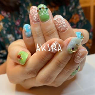 ミシャ風のネイルデザイン ネイルブック