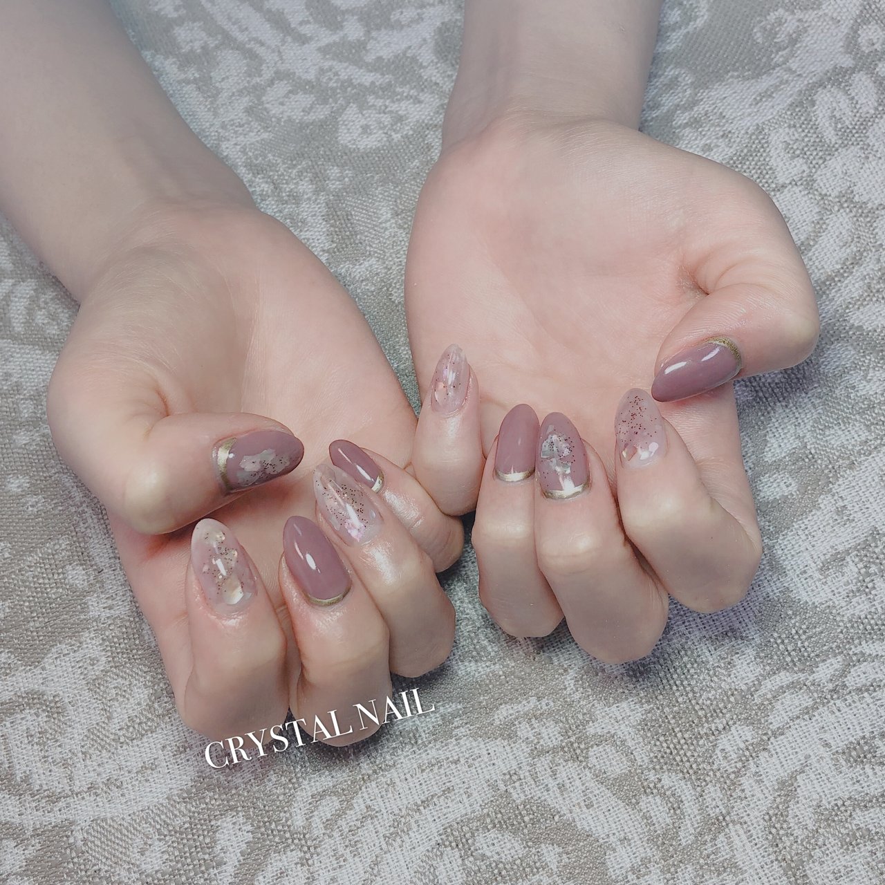 夏 秋 パーティー デート ハンド Crystal Nailのネイルデザイン No ネイルブック