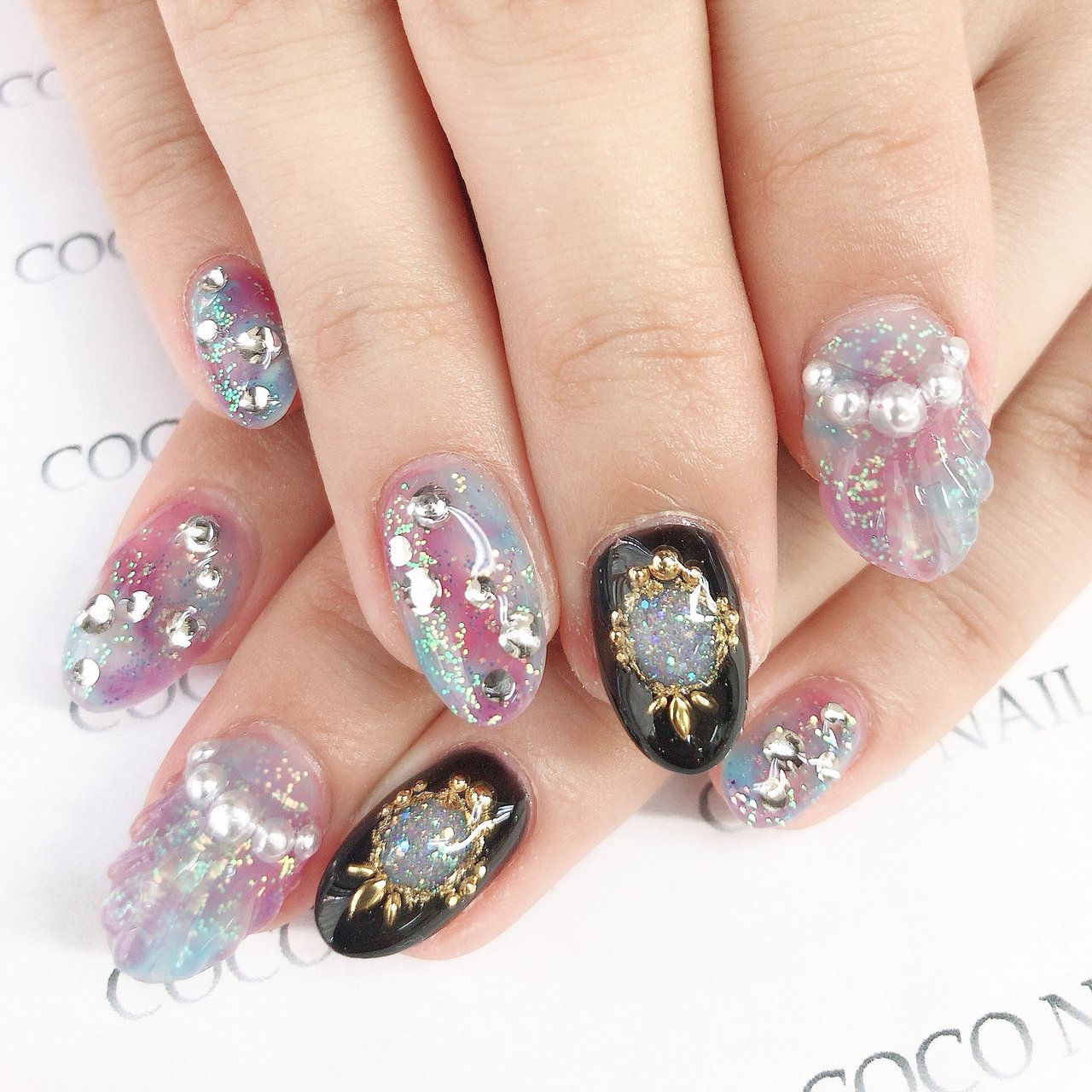 夏 海 ライブ ハンド パール Coco Nail Reikoのネイルデザイン No ネイルブック