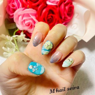 おすすめ順 梅雨 プルメリアネイルのネイルデザイン ネイルブック