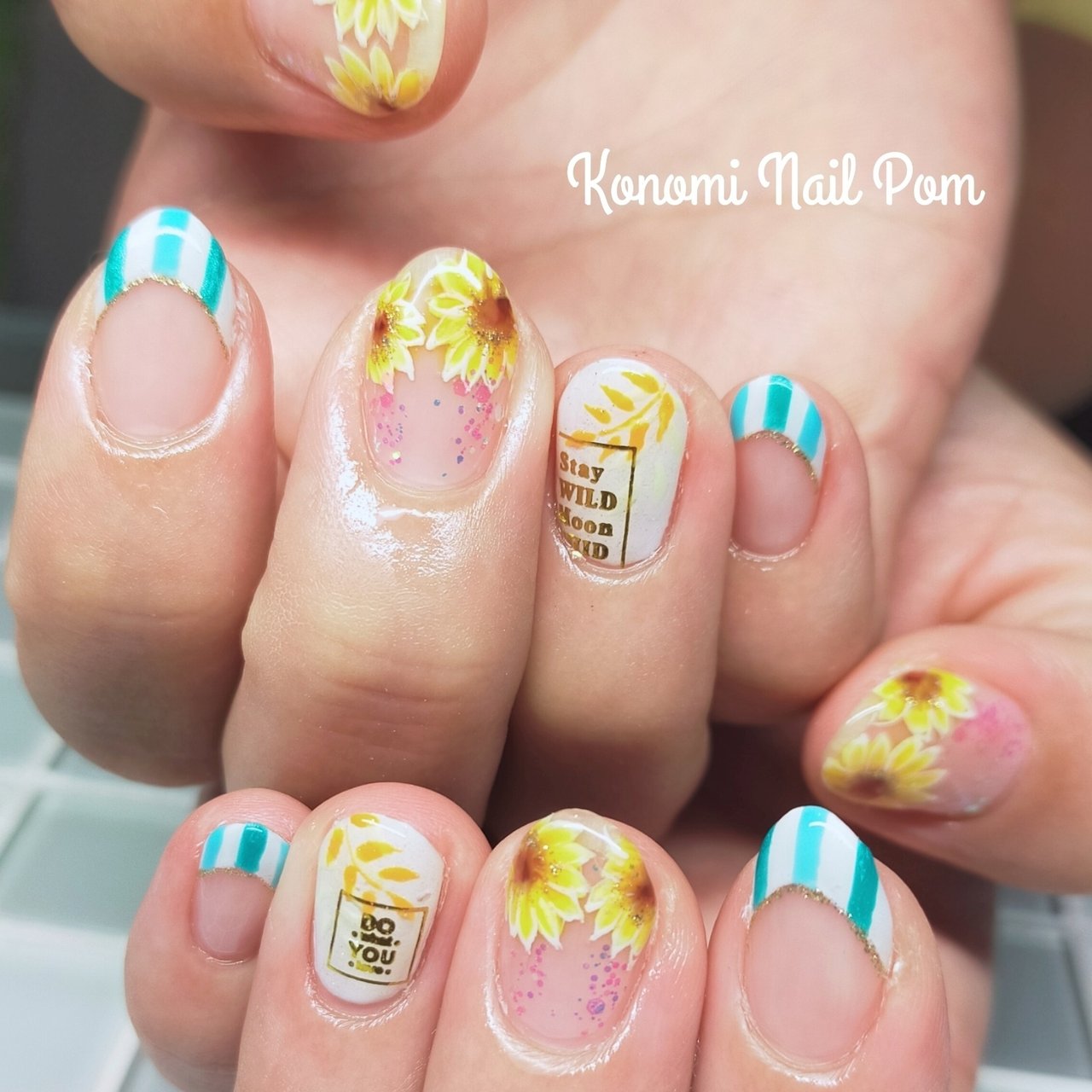 夏 旅行 リゾート 女子会 ハンド Nail Salon Pomのネイルデザイン No ネイルブック