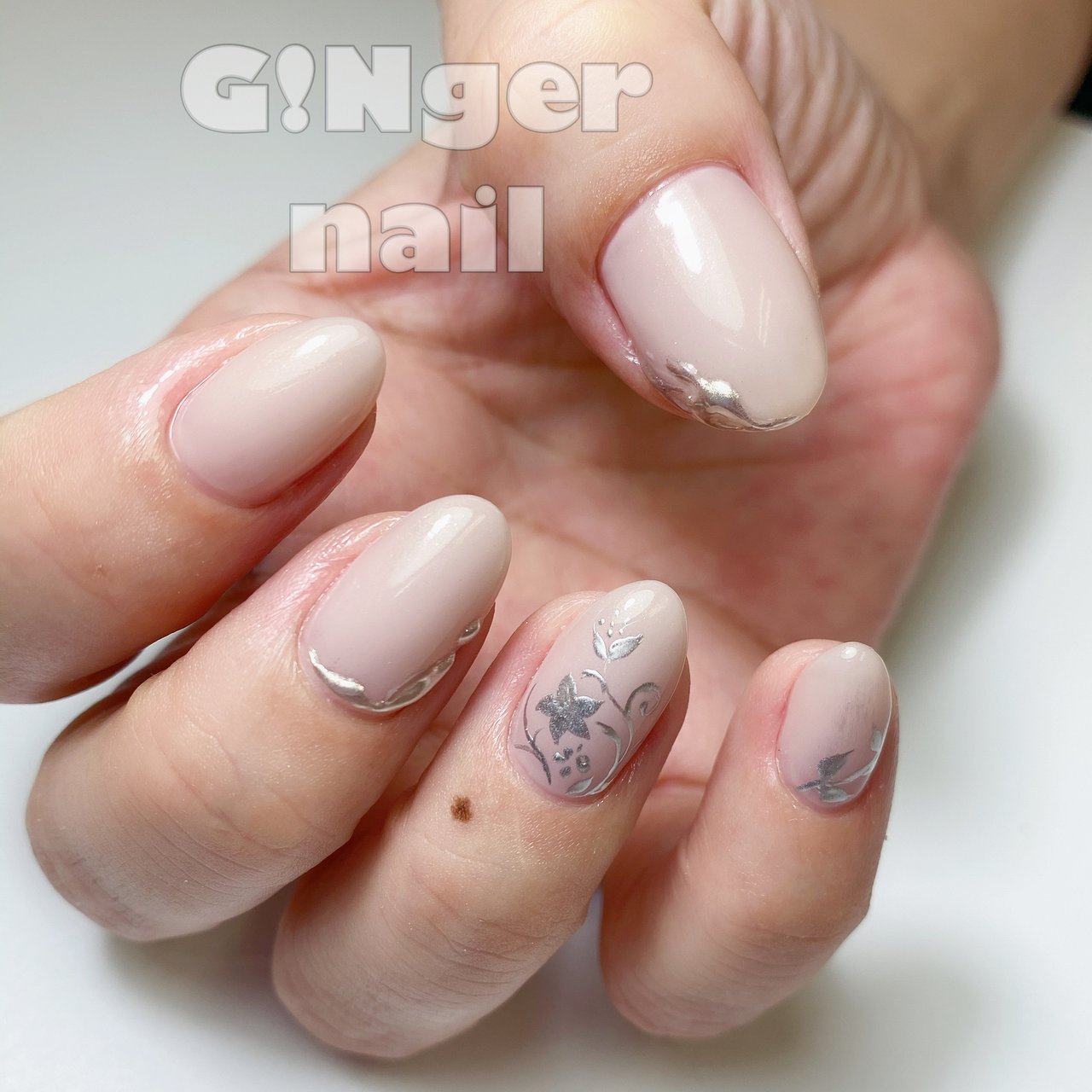 オフィス ブライダル パーティー デート ハンド Ginger Nail 代々木 ジンジャーネイルのネイルデザイン No ネイル ブック