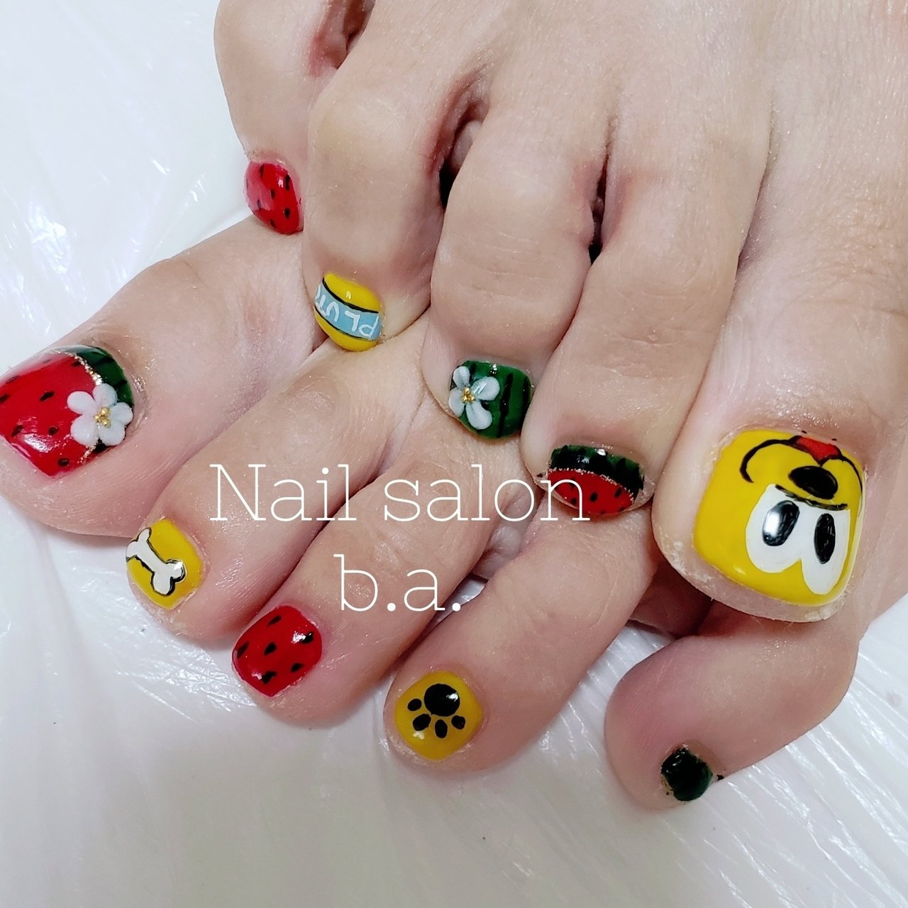 夏 旅行 パーティー フット キャラクター Nail Salon B A のネイルデザイン No ネイルブック