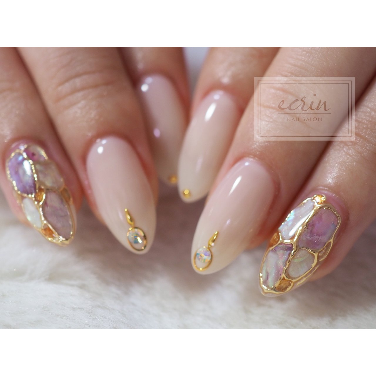 春 夏 ハンド ワンカラー シェル Nail Ecrinのネイルデザイン No ネイルブック