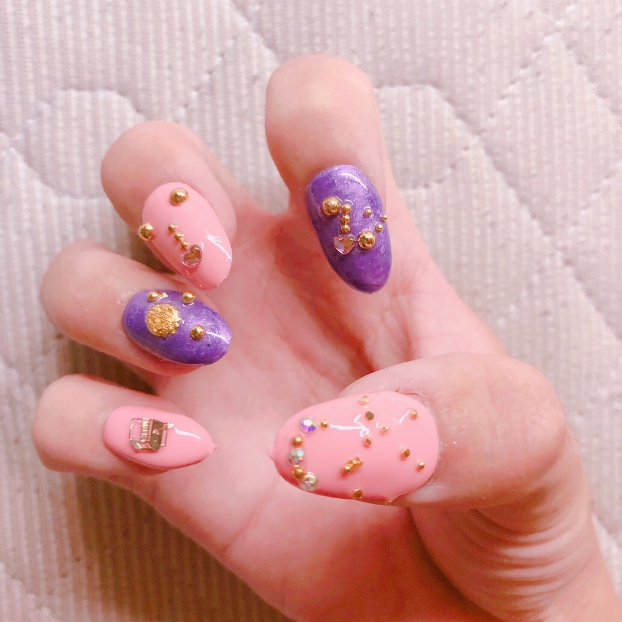 春 夏 ハンド ホログラム ラメ Pinkeynail Cuteのネイルデザイン No ネイルブック