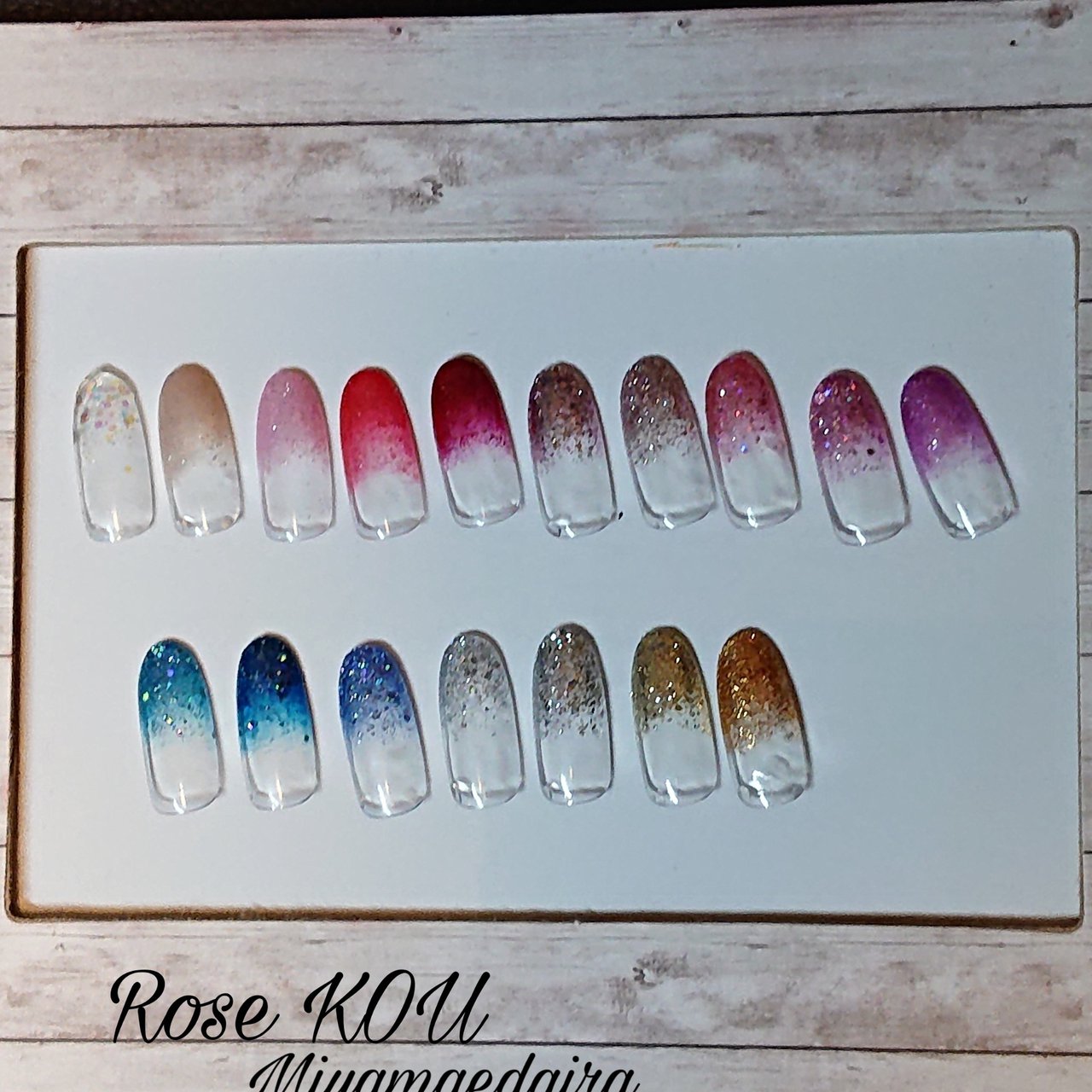 オールシーズン ハンド グラデーション ラメ ジェルネイル Rose Kou ローズコウのネイルデザイン No ネイルブック