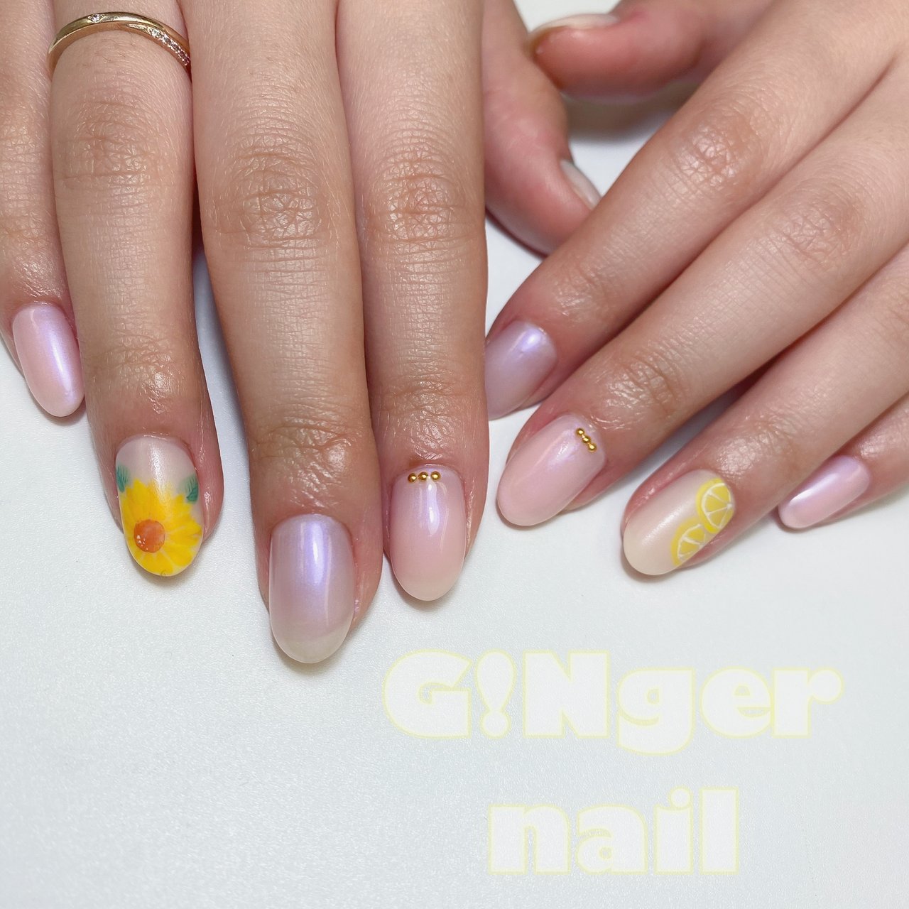 夏 パーティー デート 女子会 ハンド Ginger Nail 代々木 ジンジャーネイルのネイルデザイン No ネイルブック