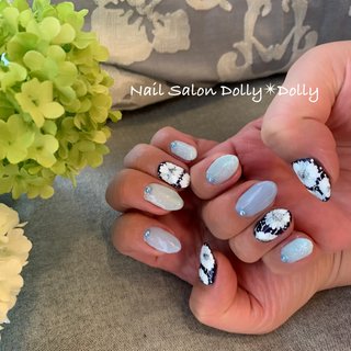 人気順 ブルー系カラーのネイルデザイン ネイルブック