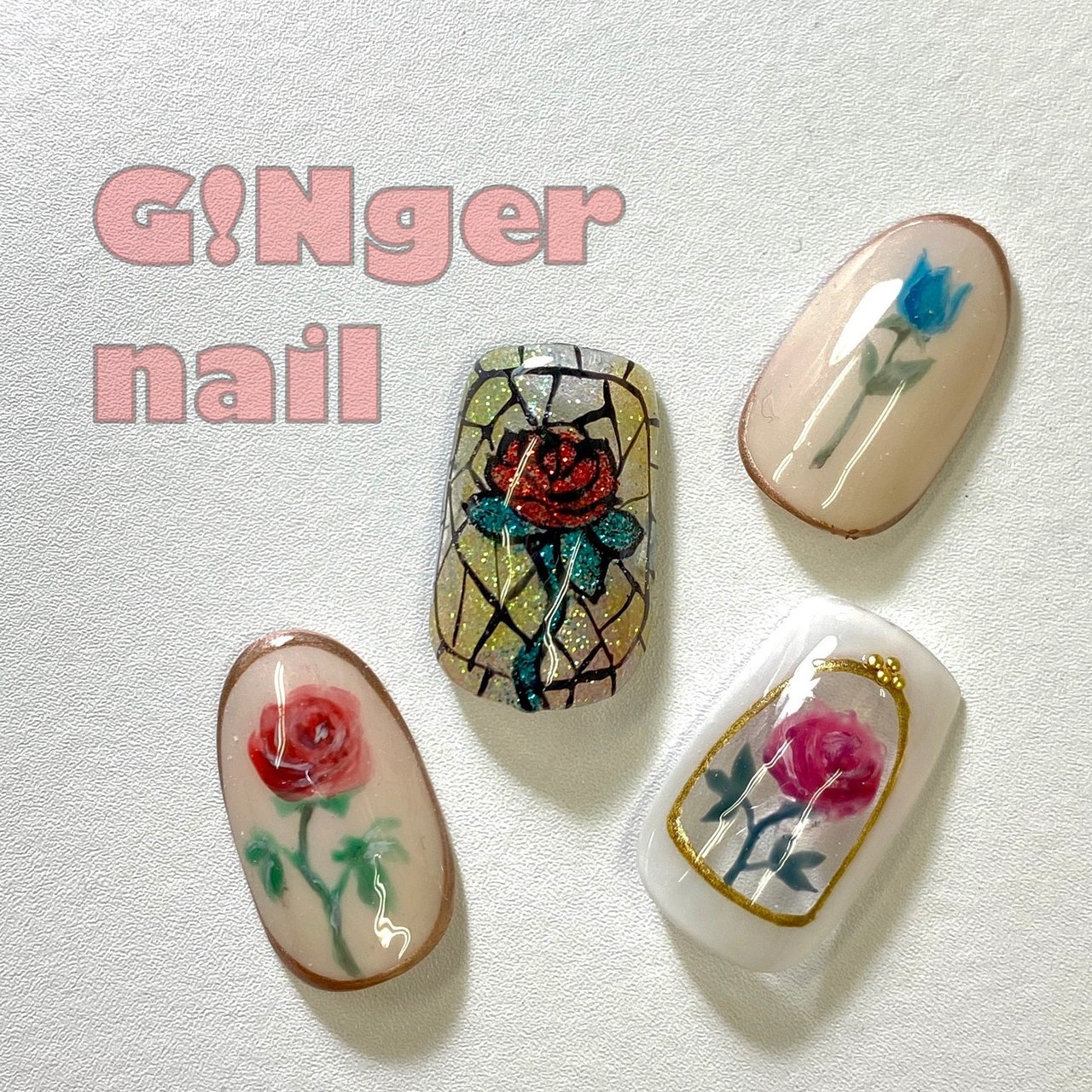 バレンタイン ブライダル パーティー 女子会 ラメ Ginger Nail 代々木 ジンジャーネイルのネイルデザイン No ネイルブック