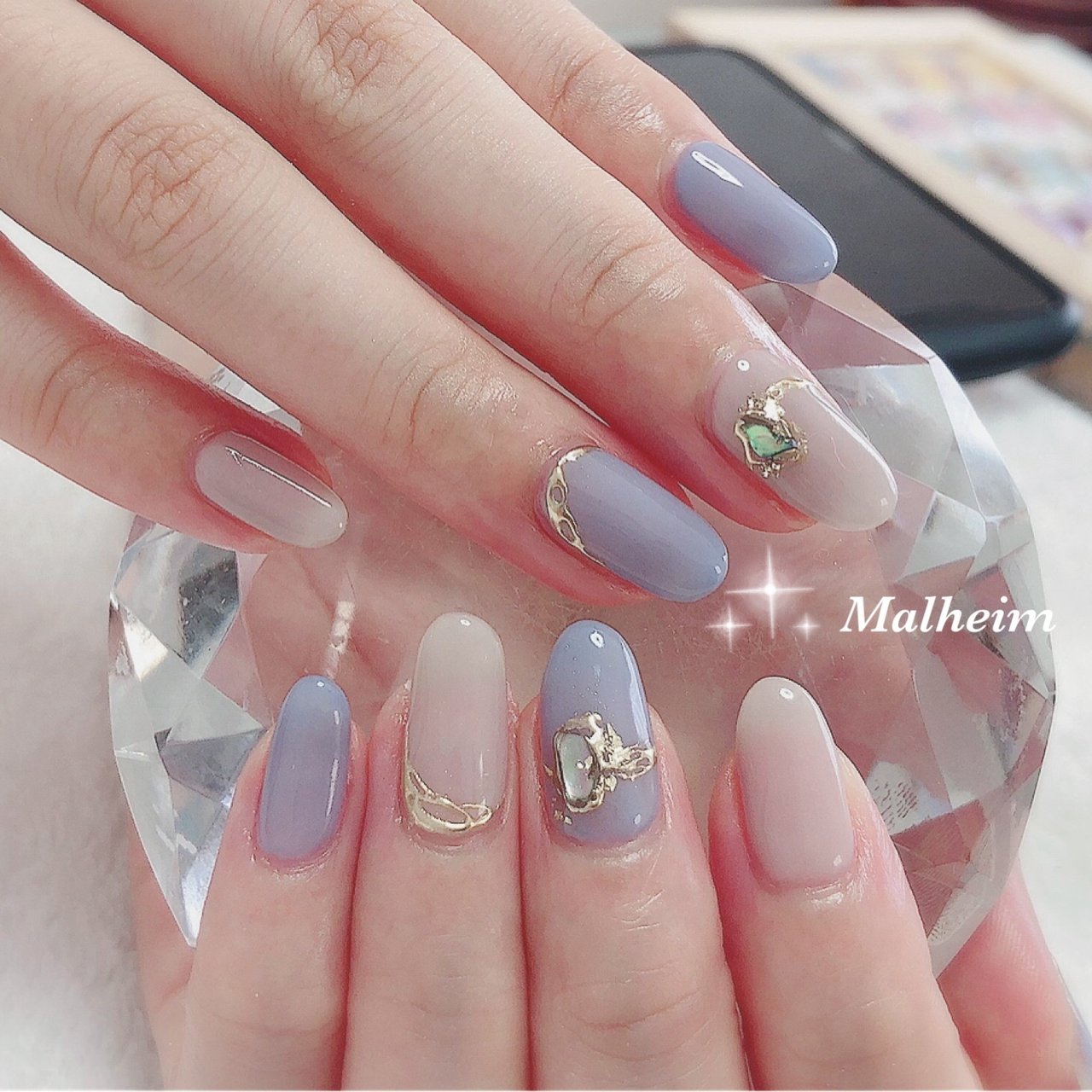 夏 秋 オフィス 女子会 ハンド Nails Malheim メルヘイム のネイルデザイン No ネイルブック