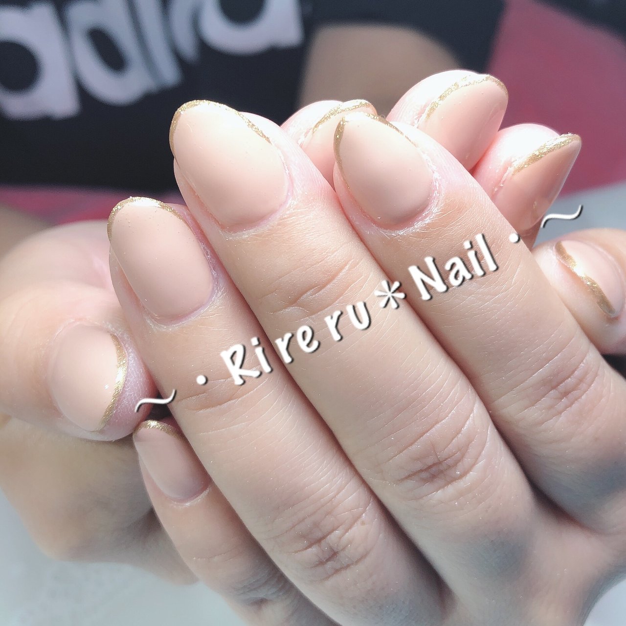 オールシーズン ハンド ワンカラー ショート ベージュ Ri Re Ru Nail リレル ネイルのネイルデザイン No ネイルブック
