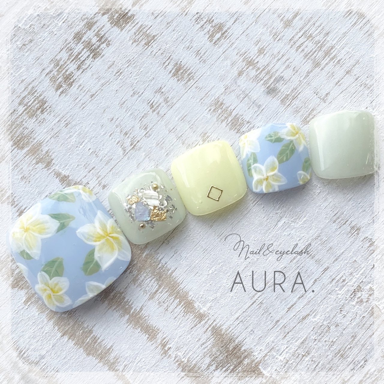 夏 旅行 海 リゾート フット Nail Eyelash Aura Meesan 沖縄 のネイルデザイン No ネイル ブック